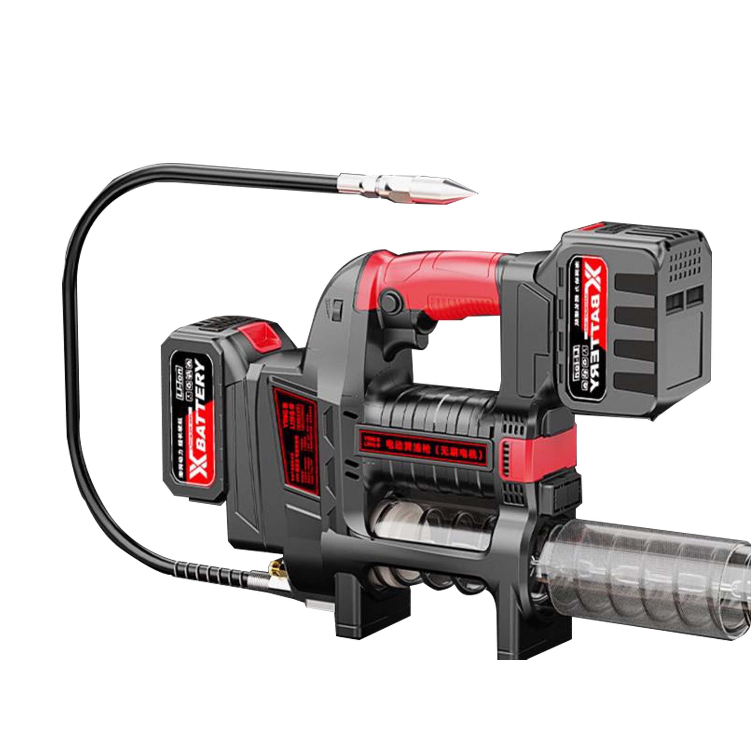 FOVNY Electric Grease Rechargeable 24V 12000PSI High Pressure 600CC Power Tool Kit Hand Grease Electric Cordless Grease Gun for Agricultural Marine чорний
FOVNY Electric Grease Rechargeable 24V 12000PSI High Pressure 600CC Power Tool Kit Hand Grease Electric Cordless Grease Gun for Agricultural Marine чорний
