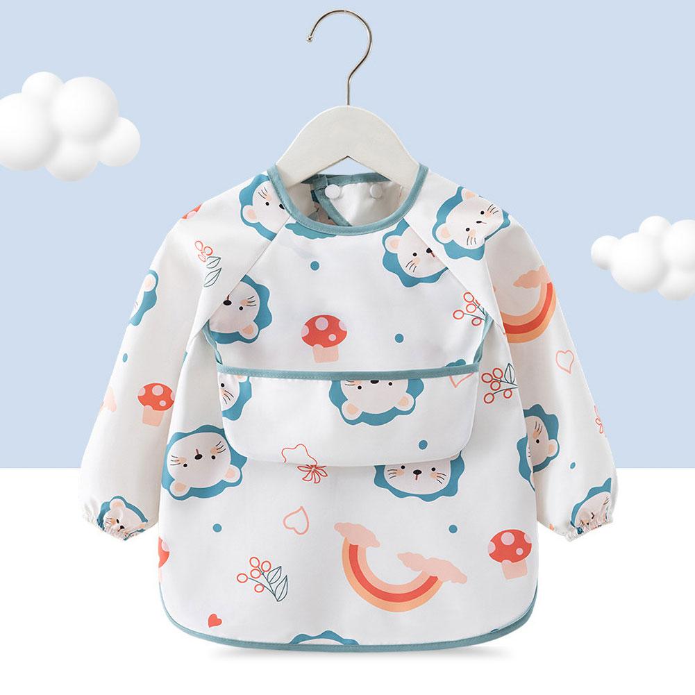Waterproof Long Sleeve Baby Feeding Bib Toddler Feeding Smock Apron with Rice Pocket Soft Thin Summer Children Feeding Blouse Lions-90 білий
Waterproof Long Sleeve Baby Feeding Bib Toddler Feeding Smock Apron with Rice Pocket Soft Thin Summer Children Feeding Blouse Lions-90 білий
