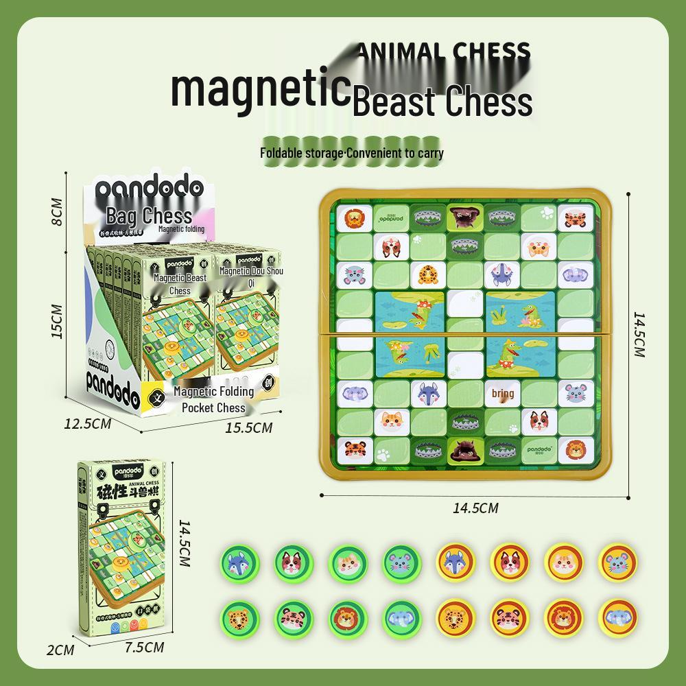 Multigame Chess Set: Magnetic & Flying Chess, Five-in-a-Row, Beast Battle, Snakes & Ladders, Checkers - Educational Parent-Child Desktop Game
Multigame Chess Set: Magnetic & Flying Chess, Five-in-a-Row, Beast Battle, Snakes & Ladders, Checkers - Educational Parent-Child Desktop Game