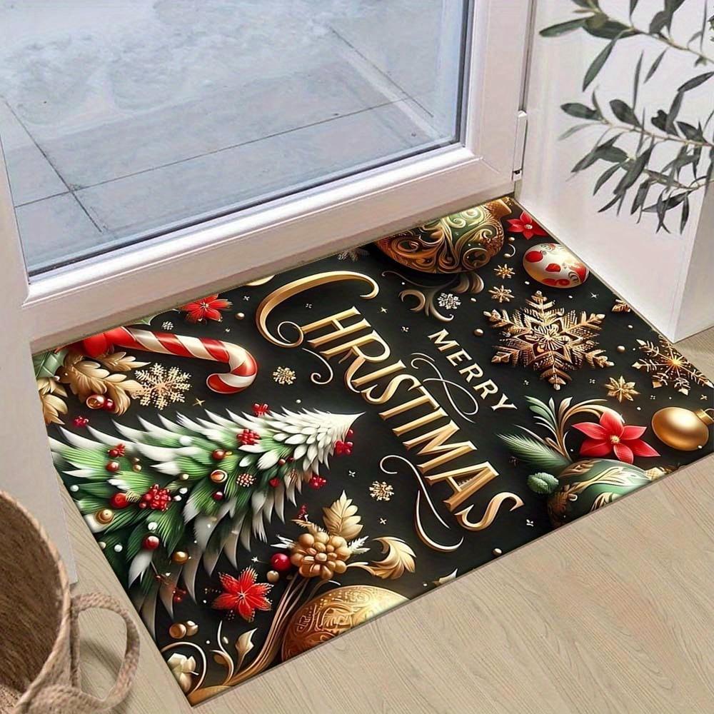 1pc Christmas Themed Rug, Merry Chrismas Print, Bedside Carpet, Non slip Laundry Room Mat, Machine Washable Water Absorbing Entrance Door Ma 60cm by 90cm
1pc Christmas Themed Rug, Merry Chrismas Print, Bedside Carpet, Non slip Laundry Room Mat, Machine Washable Water Absorbing Entrance Door Ma 60cm by 90cm