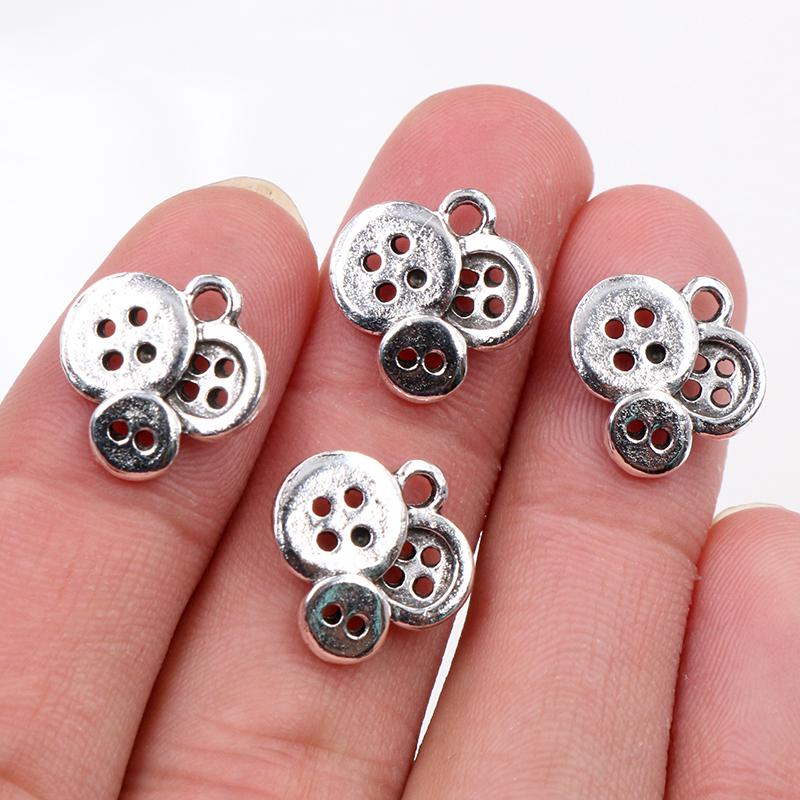 15x14mm 20pcs Antique Bronze Silver Plated Button Handmade Charms Pendant:DIY for bracelet necklace supplies античный серебряного
15x14mm 20pcs Antique Bronze Silver Plated Button Handmade Charms Pendant:DIY for bracelet necklace supplies античный серебряного