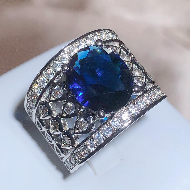 Hollow Blue Zircon Wedding Ring for Women Water Drop Net Shape Micro-inlaid Simulation Simple Jewelry Full Drill Engagement Ring 10 білий
Hollow Blue Zircon Wedding Ring for Women Water Drop Net Shape Micro-inlaid Simulation Simple Jewelry Full Drill Engagement Ring 10 білий