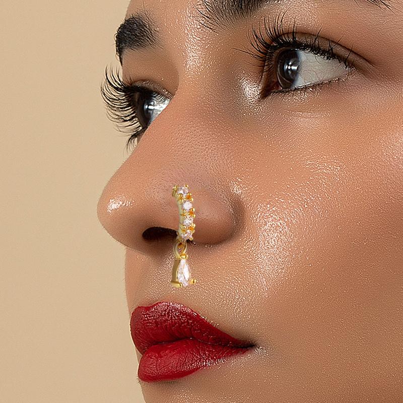 1Pc Fake Nose Piercing Fashion O-shaped Copper Jewelry Women Gift Non-perforated Rings Nose Clip
1Pc Fake Nose Piercing Fashion O-shaped Copper Jewelry Women Gift Non-perforated Rings Nose Clip