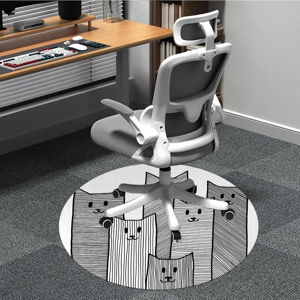 1pc Cat Family Office Round Area Rug, Indoor Mat Suitable ForOffice, Under Office Chairs Bedroom Living Room Home Decor, Room Decot066 80cm by 80cm
1pc Cat Family Office Round Area Rug, Indoor Mat Suitable ForOffice, Under Office Chairs Bedroom Living Room Home Decor, Room Decot066 80cm by 80cm