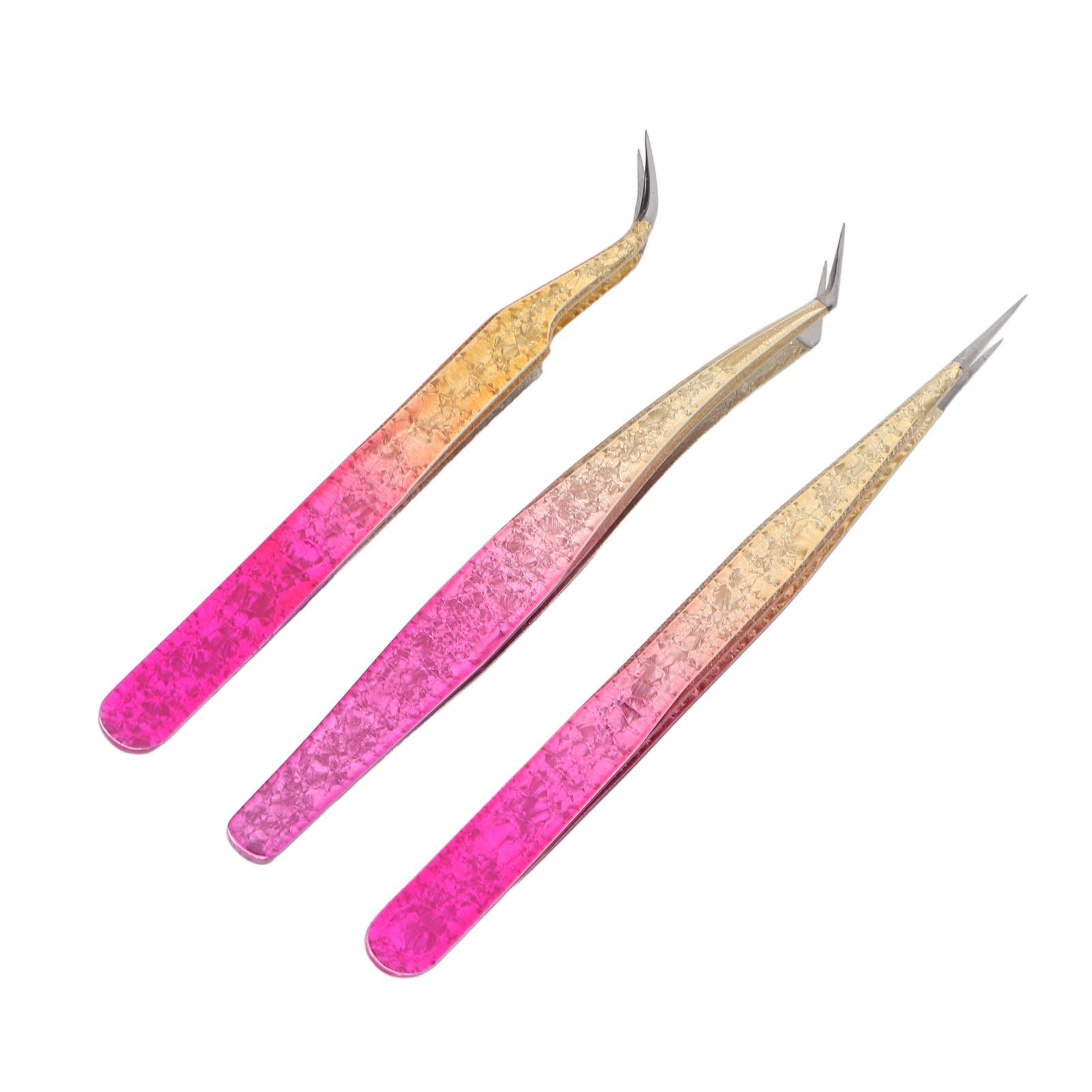 3pcs Nail Art Tweezer Stainless Steel Straight Bend Tips Manicure Rhinestone Nipper Gradient Color
3pcs Nail Art Tweezer Stainless Steel Straight Bend Tips Manicure Rhinestone Nipper Gradient Color
