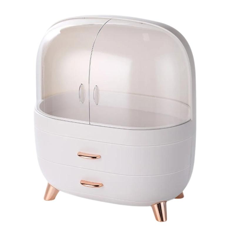 Cosmetic Storage Box with Drawers Plastic Makeup Organizer for Bedroom or Bathroom Efficient Space Management Tool S білий
Cosmetic Storage Box with Drawers Plastic Makeup Organizer for Bedroom or Bathroom Efficient Space Management Tool S білий