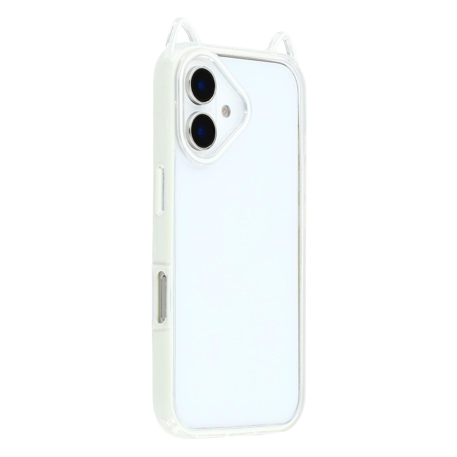Чохол для iPhone 16 Plus з дизайном котячих вушок, прозора задня кришка телефону з ТПУ + акрилу C
Чохол для iPhone 16 Plus з дизайном котячих вушок, прозора задня кришка телефону з ТПУ + акрилу C