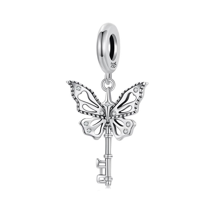 BAMOER Solid 925 Silver Butterfly Key Charm Pendant fit Original Bracelet DIY Jewelry Accessories bamoer Beads SCC3020
BAMOER Solid 925 Silver Butterfly Key Charm Pendant fit Original Bracelet DIY Jewelry Accessories bamoer Beads SCC3020