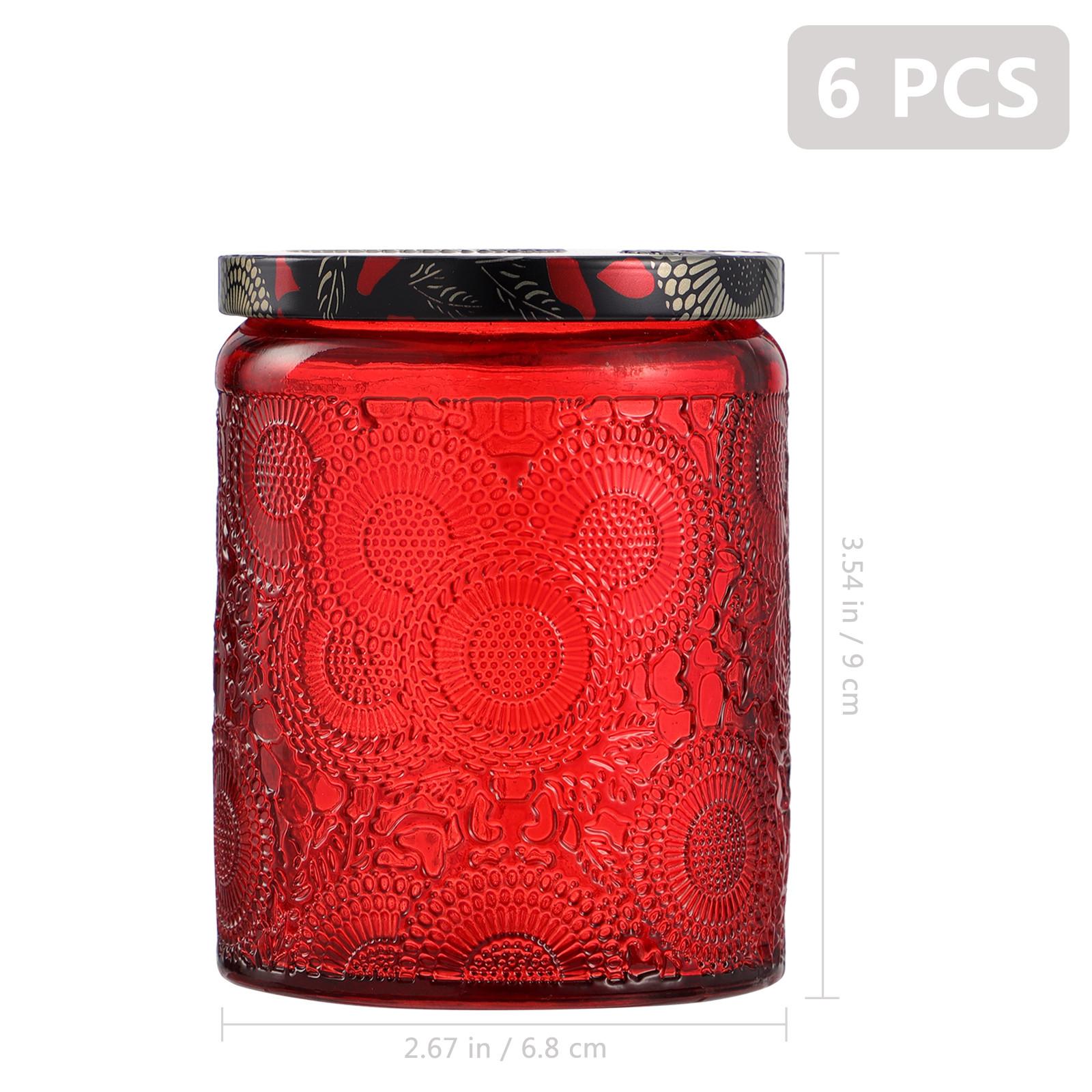 6pcs Mason Jars Embossed Glass Candle Container Kits Empty Round Candle Making for Making Candles Jars Containers for home чистий білий колір
6pcs Mason Jars Embossed Glass Candle Container Kits Empty Round Candle Making for Making Candles Jars Containers for home чистий білий колір