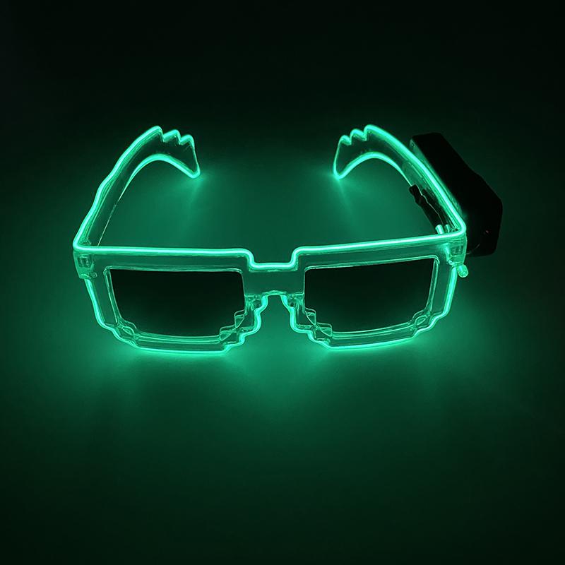 New Design Cool Glowing Mosaic EL Glasses Highly Eye-catching Wireless Eyewear NightClub Props Light up Accessories Neon party
New Design Cool Glowing Mosaic EL Glasses Highly Eye-catching Wireless Eyewear NightClub Props Light up Accessories Neon party