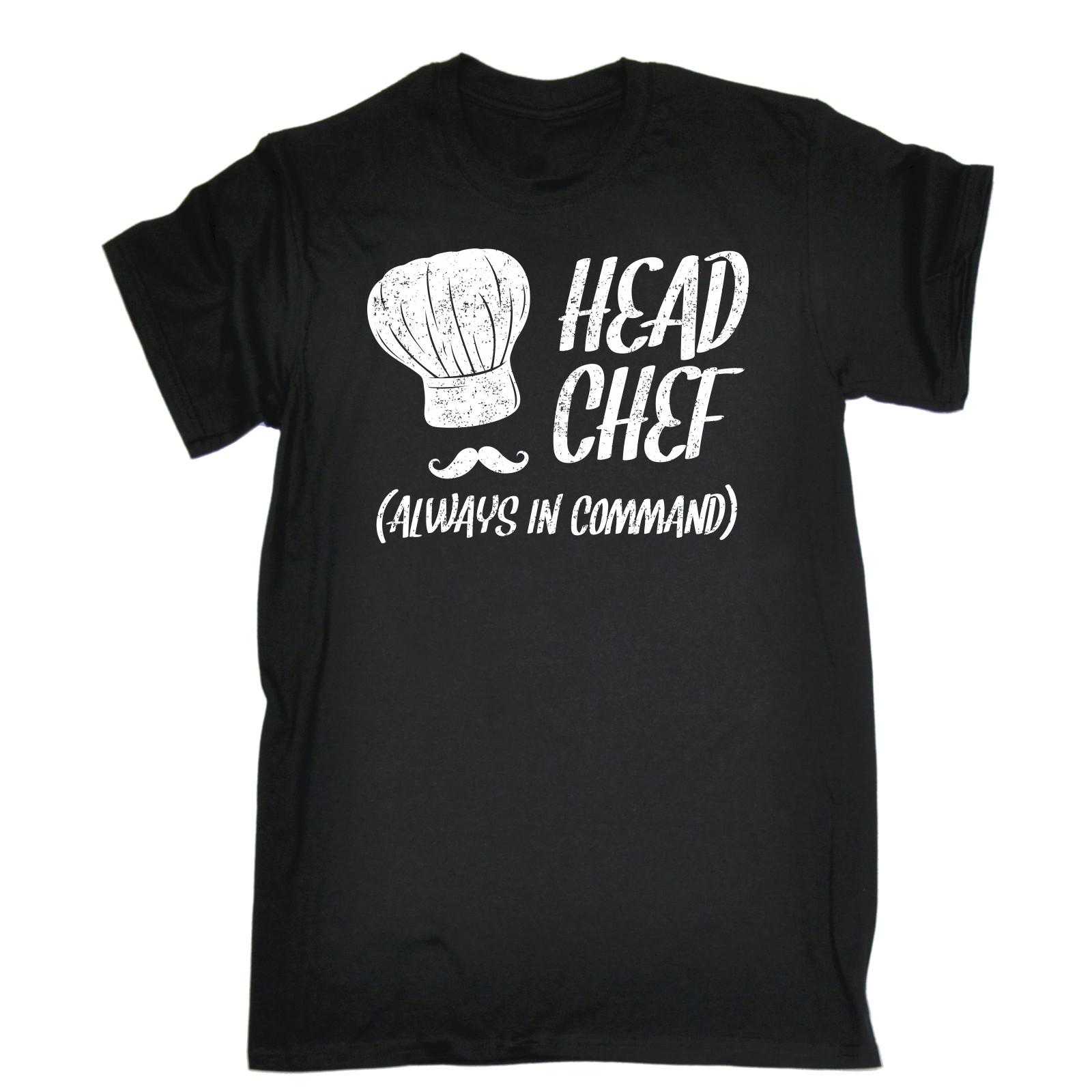 Head Chef Always In Command 100% Cotton T-shirt Mens Tees Top Cook Cooking Tee Top Funny Gift Birthday 2XL
Head Chef Always In Command 100% Cotton T-shirt Mens Tees Top Cook Cooking Tee Top Funny Gift Birthday 2XL