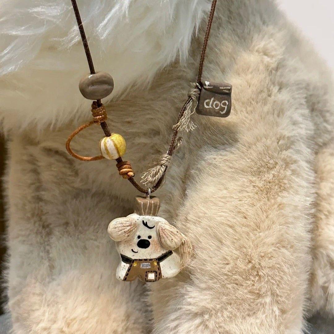 Puppy Barista, Long Chain Braided Rope, Cute Versatile Necklace, Collarbone Chain, Exquisite Temperament Accessories, Pendant, Neck Chain.
Puppy Barista, Long Chain Braided Rope, Cute Versatile Necklace, Collarbone Chain, Exquisite Temperament Accessories, Pendant, Neck Chain.