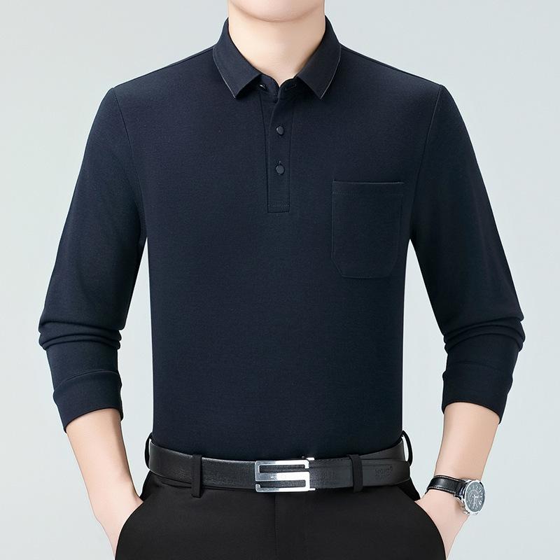 Brand New Autumn/Winter Men s Long-Sleeve Polo Shirt - High-End Casual Versatile Lapel Style for Middle-Aged Dads XXXXL темно-синього кольору
Brand New Autumn/Winter Men s Long-Sleeve Polo Shirt - High-End Casual Versatile Lapel Style for Middle-Aged Dads XXXXL темно-синього кольору