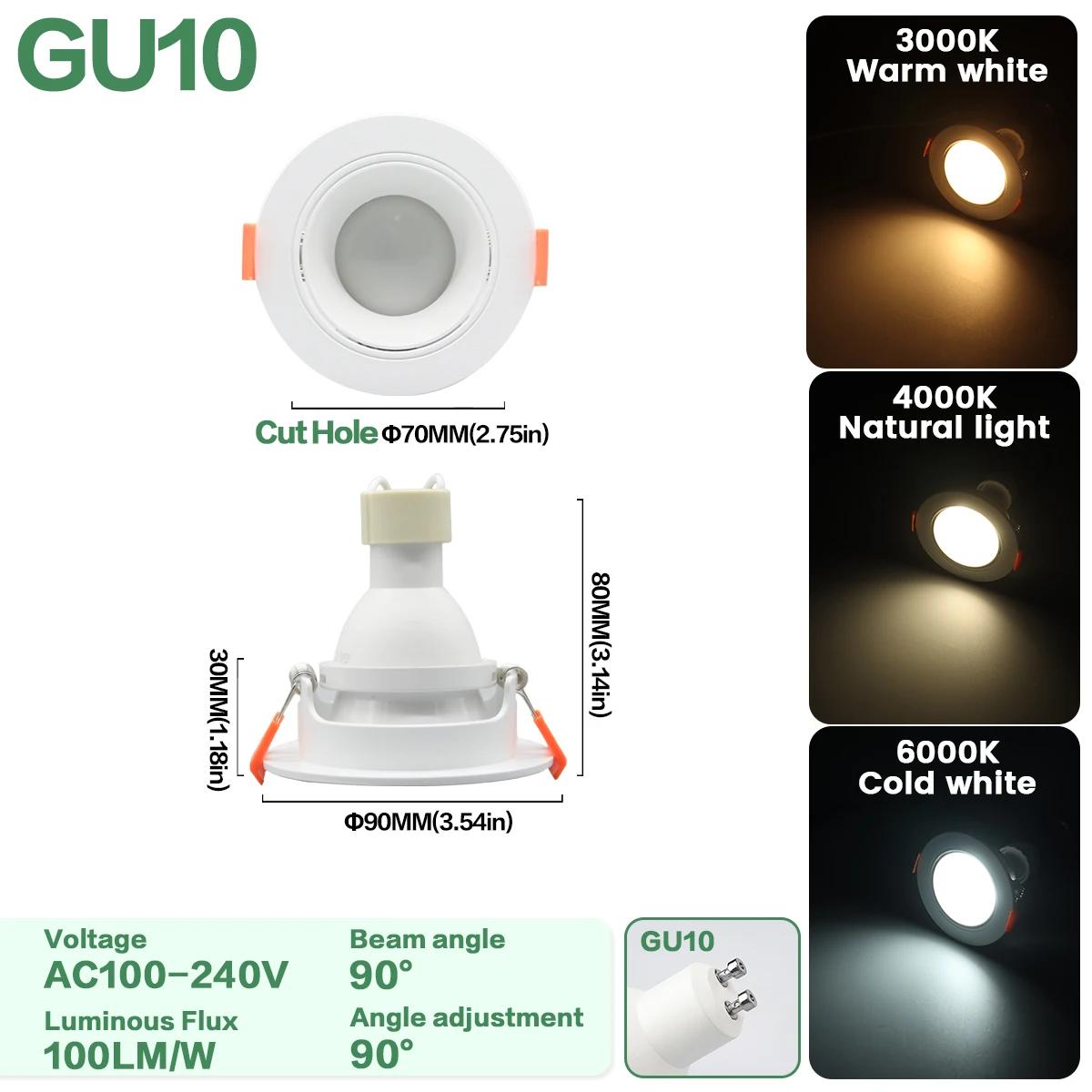 10PCS Square Round Ceiling Spotlight LED light 5W 7W 9W 90° angle adjust AC100-240V indoor Lighting Downlight for home derec 5w&Warm white 3000K
10PCS Square Round Ceiling Spotlight LED light 5W 7W 9W 90° angle adjust AC100-240V indoor Lighting Downlight for home derec 5w&Warm white 3000K