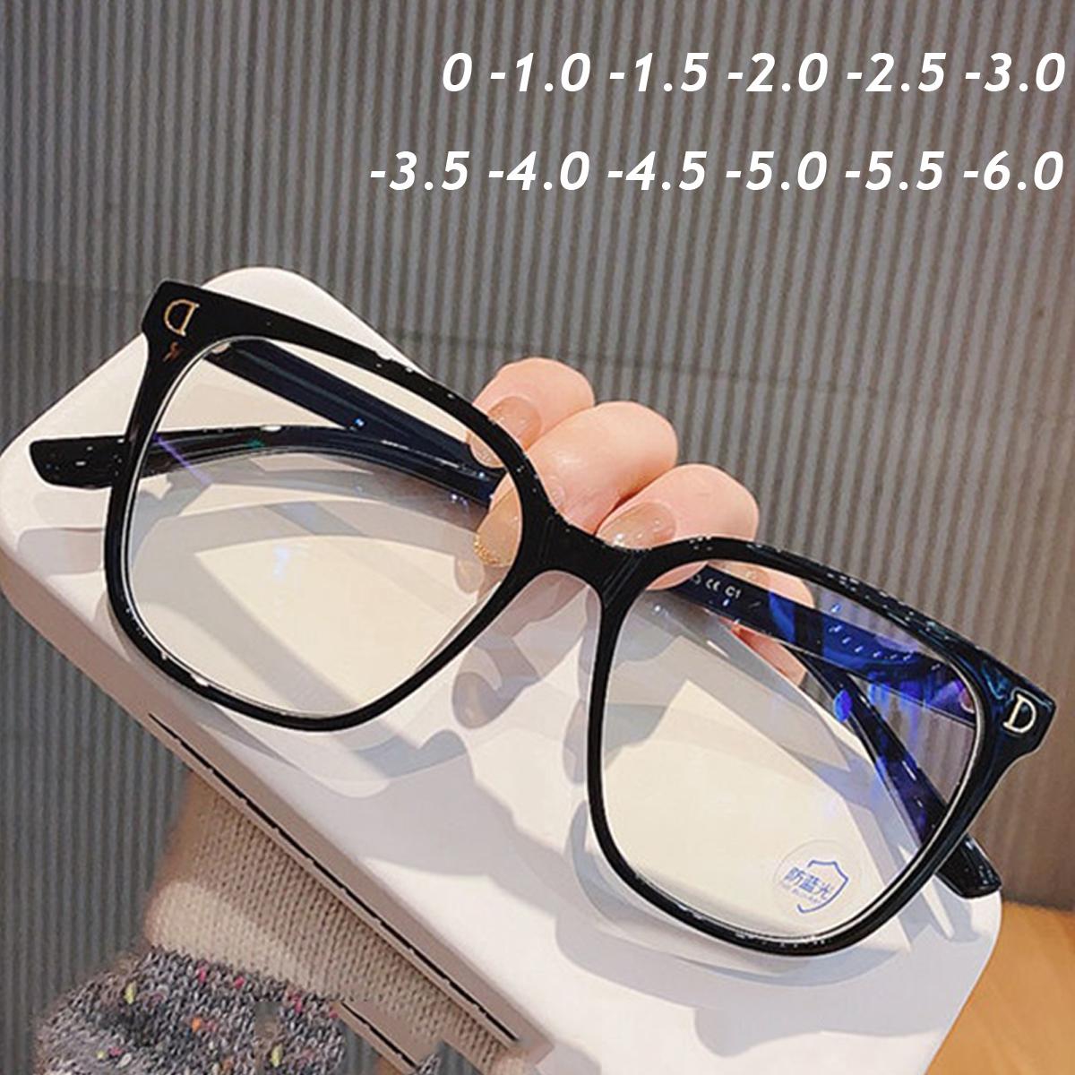 Myopia Glasses Luxury Women Oversized Frame Anti Blue Light Short-sight Eyeglasses Optical Prescription Eyewear Diopter To -4.0
Myopia Glasses Luxury Women Oversized Frame Anti Blue Light Short-sight Eyeglasses Optical Prescription Eyewear Diopter To -4.0