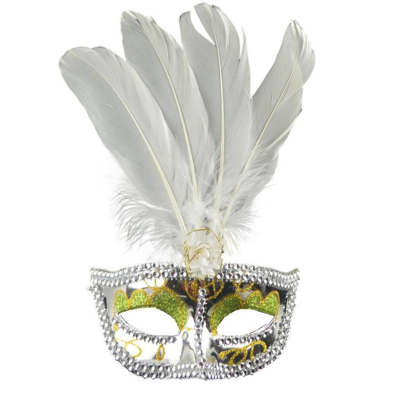 New Party Mask Painted Feather Mask With Diamond Women Masquerade Luxury Peacock Feathers Half Face Cosplay Costume
New Party Mask Painted Feather Mask With Diamond Women Masquerade Luxury Peacock Feathers Half Face Cosplay Costume