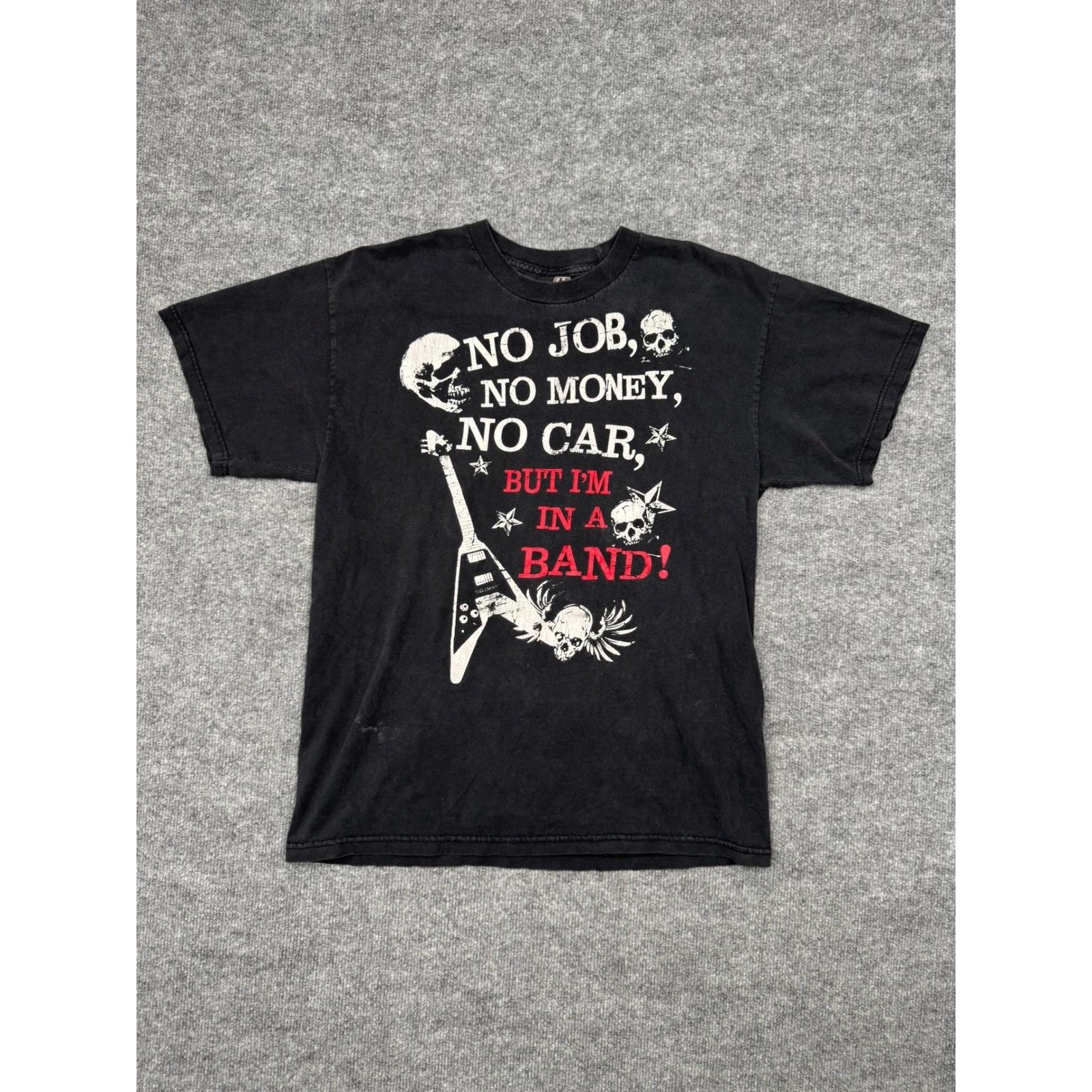 Hybrid Tees Graphic 100% Cotton T-shirt Mens Tees Top No Job No Money No Car But I m In A Band Black L 2XL
Hybrid Tees Graphic 100% Cotton T-shirt Mens Tees Top No Job No Money No Car But I m In A Band Black L 2XL