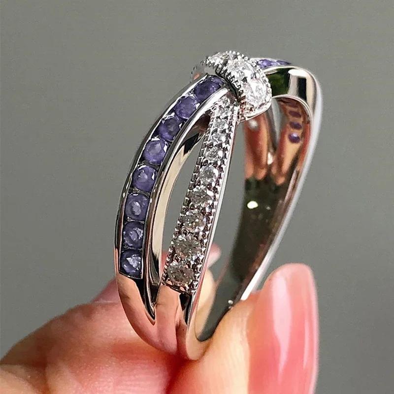 CAOSHI Copper Color Bright Purple/White Zirconia Finger Ring Female Party Zircon Fashion Women Engagement Ceremony Accessories 6
CAOSHI Copper Color Bright Purple/White Zirconia Finger Ring Female Party Zircon Fashion Women Engagement Ceremony Accessories 6
