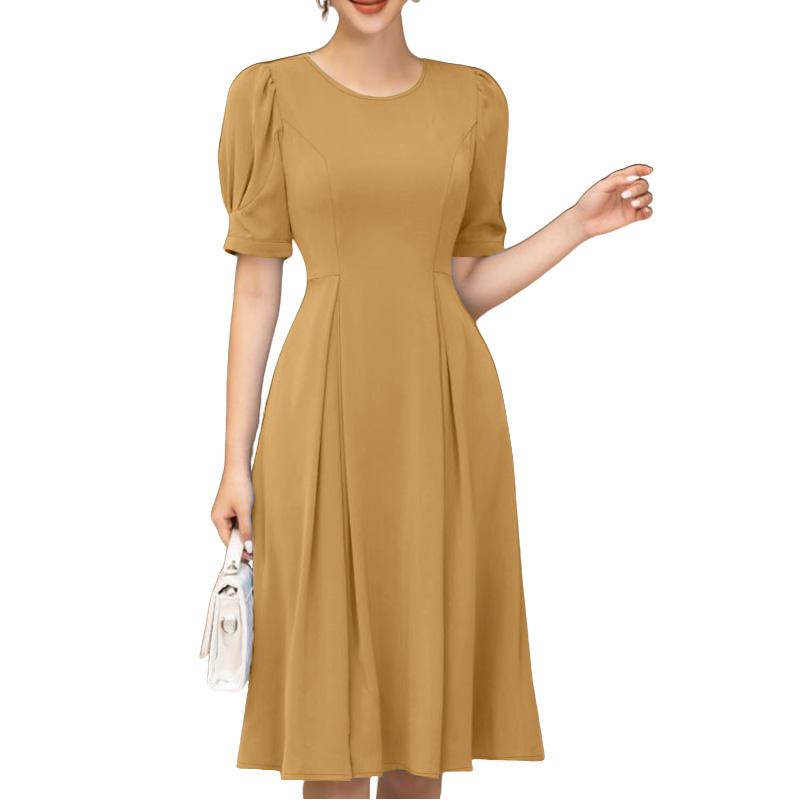 ZANZEA Женское летнее платье с круглым вырезом, однотонное, повседневное, с коротким рукавом 5XL хаки
ZANZEA Женское летнее платье с круглым вырезом, однотонное, повседневное, с коротким рукавом 5XL хаки