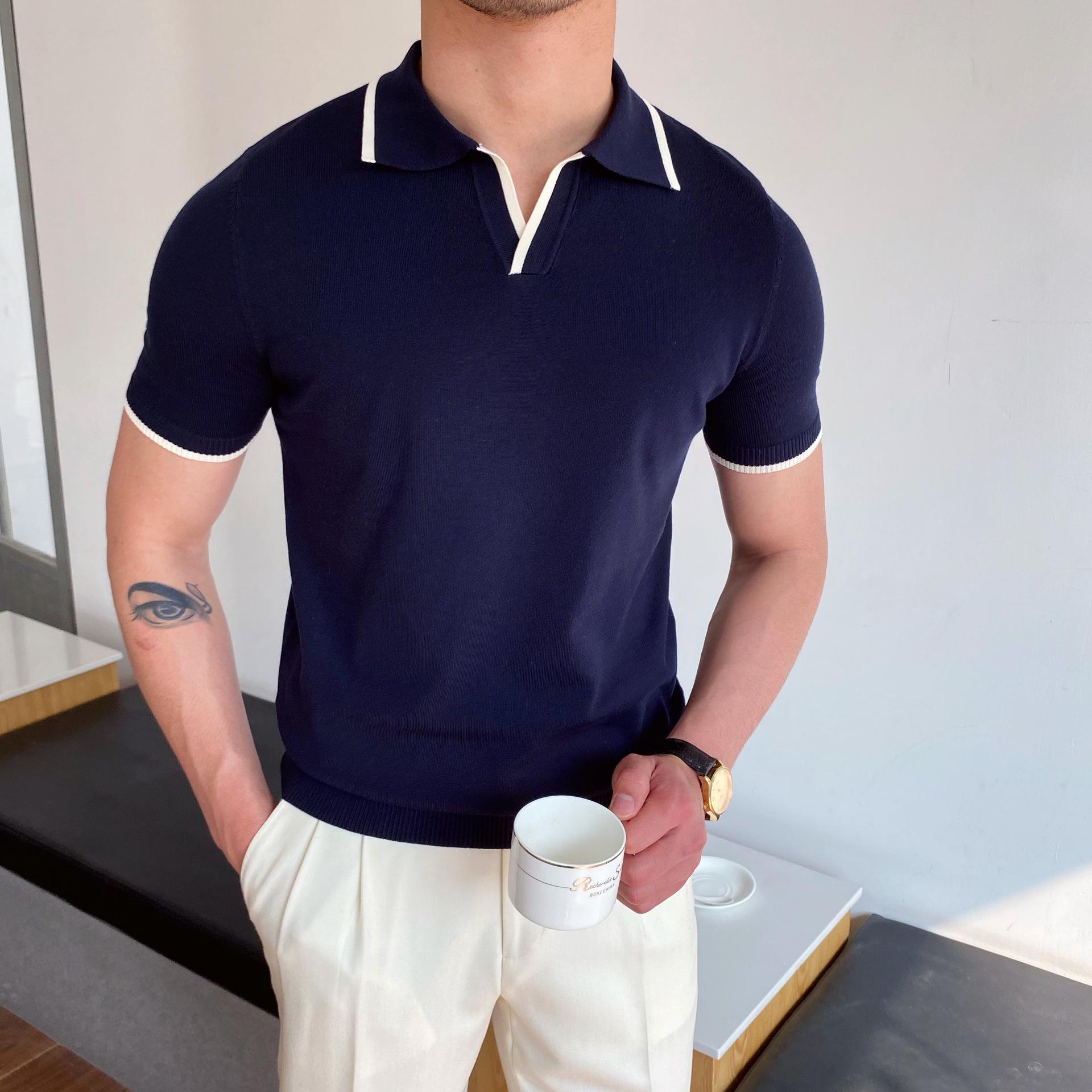 2026 Men s Short-Sleeve Polo Shirt - Fashionable Lapel, Business Casual, Summer Collection XXL темно-синього кольору
2026 Men s Short-Sleeve Polo Shirt - Fashionable Lapel, Business Casual, Summer Collection XXL темно-синього кольору