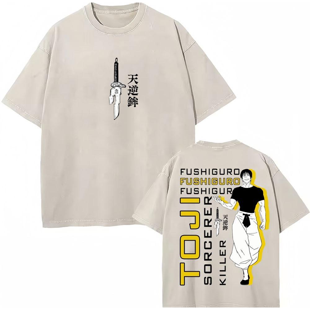 Japan Anime Jujutsu Kaisen Washed T Shirts Satoru Gojo Geto Suguru T-shirt Casual Oversized Harajuku T Shirt Fans Gifts S
Japan Anime Jujutsu Kaisen Washed T Shirts Satoru Gojo Geto Suguru T-shirt Casual Oversized Harajuku T Shirt Fans Gifts S
