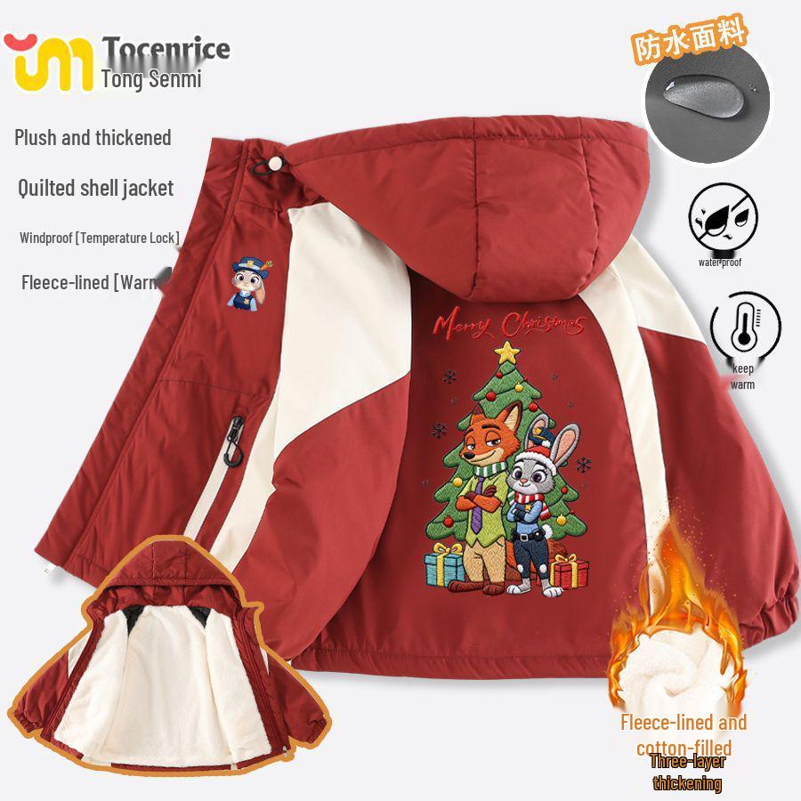 Zootopia Judy & Nick Red Velvet Padded Hooded Jacket - New Year Outfit 130 (Height 120-)
Zootopia Judy & Nick Red Velvet Padded Hooded Jacket - New Year Outfit 130 (Height 120-)