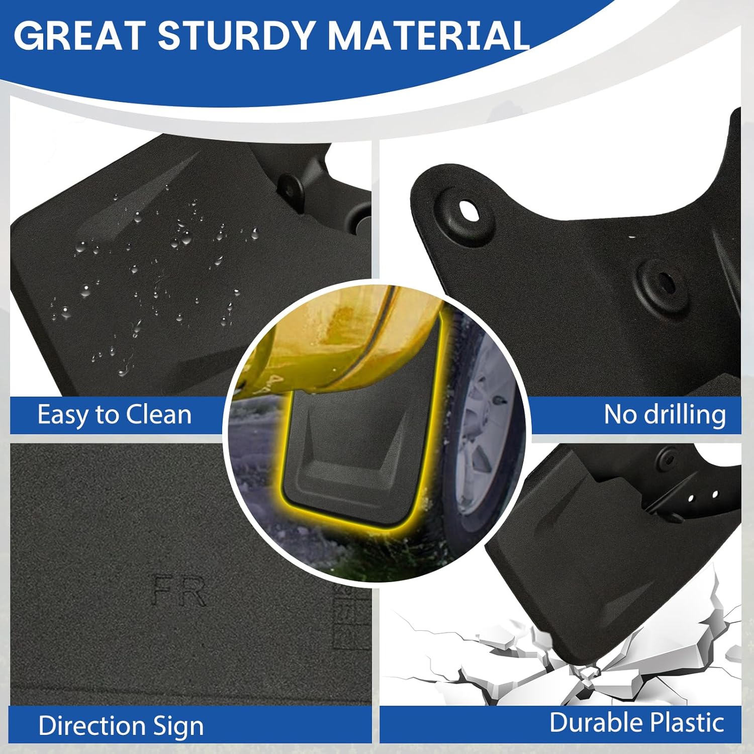 4PCS Mud Flaps for 2025-2025 Tacoma, Heavy-Duty Front Rear Splash Guards, No-Drill Installation United States
4PCS Mud Flaps for 2025-2025 Tacoma, Heavy-Duty Front Rear Splash Guards, No-Drill Installation United States
