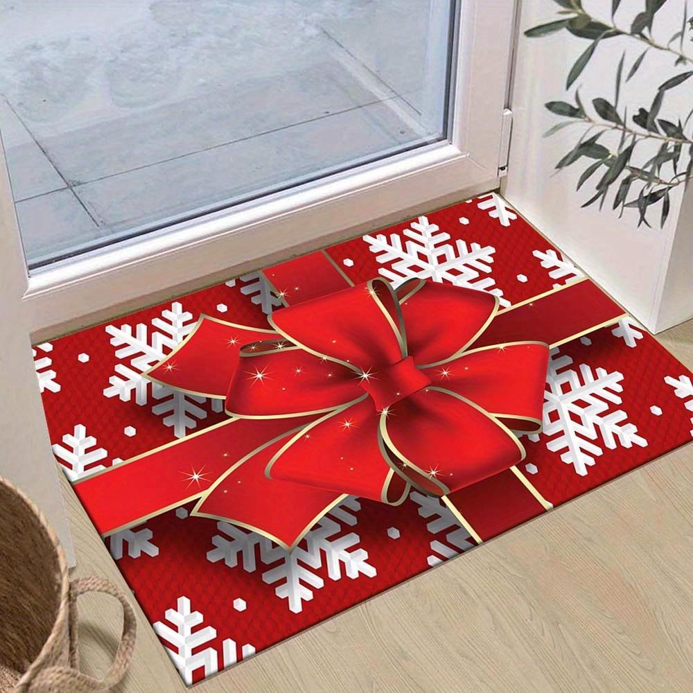1pc Christmas Themed Rug, Giant Bow Gift Print, Bedside Carpet, Non slip Laundry Room Mat, Machine Washable Water Absorbing Entrance Door Ma 60cm by 90cm
1pc Christmas Themed Rug, Giant Bow Gift Print, Bedside Carpet, Non slip Laundry Room Mat, Machine Washable Water Absorbing Entrance Door Ma 60cm by 90cm