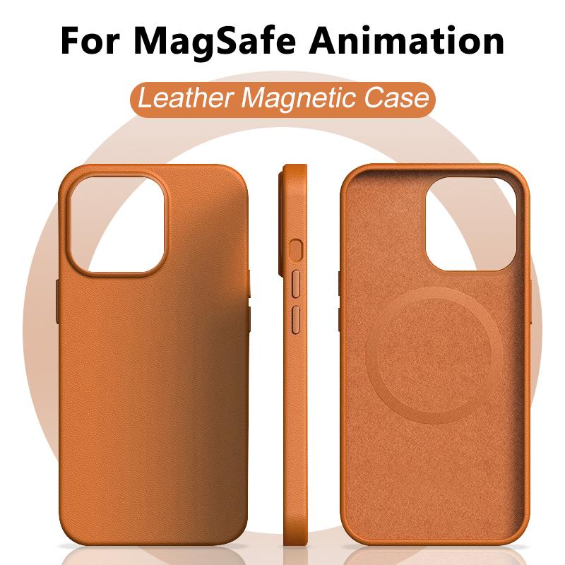 Luxury Original Leather Animation For Magsafe Case For iPhone 15 13 14 Pro Max Mini Plus Wireless Charging Magnetic Phone Cases For iPhone 14 Plus
Luxury Original Leather Animation For Magsafe Case For iPhone 15 13 14 Pro Max Mini Plus Wireless Charging Magnetic Phone Cases For iPhone 14 Plus