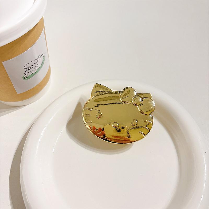 Electroplated Metal Glossy Kt Cat Cartoon Mobile Phone Airbag Bracket Back Sticker Retractable Niche Portable Lazy Watching Chasing Dramas black bracket
Electroplated Metal Glossy Kt Cat Cartoon Mobile Phone Airbag Bracket Back Sticker Retractable Niche Portable Lazy Watching Chasing Dramas black bracket