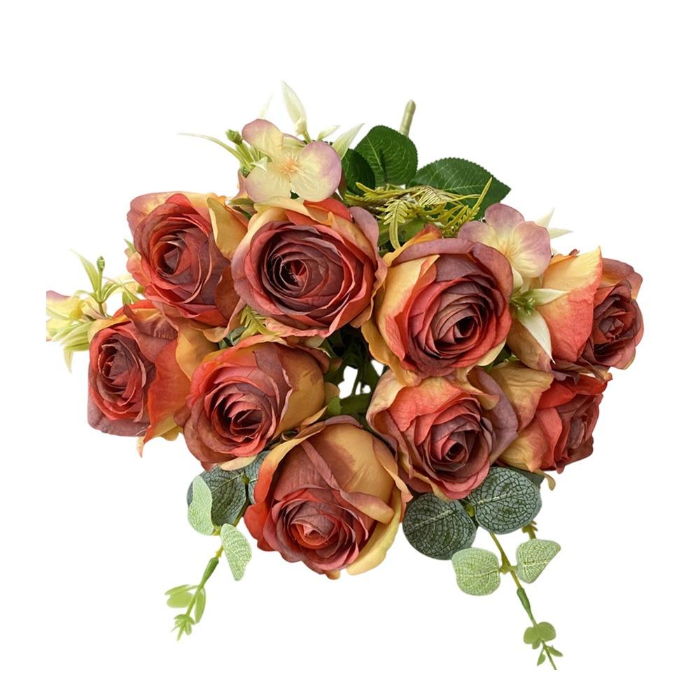 Silk Petal Simulation Flower Bouquet Multicolor Bridal Bouquet Rose Artificial Flower Gift темно-оранжевого
Silk Petal Simulation Flower Bouquet Multicolor Bridal Bouquet Rose Artificial Flower Gift темно-оранжевого