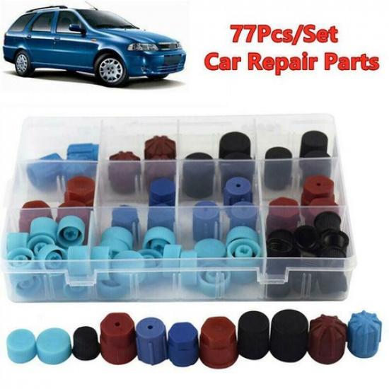 77Pcs/Set Car A/C R134A R12 High Low Side Valve Core/Service Port Dust cap H2P5
77Pcs/Set Car A/C R134A R12 High Low Side Valve Core/Service Port Dust cap H2P5