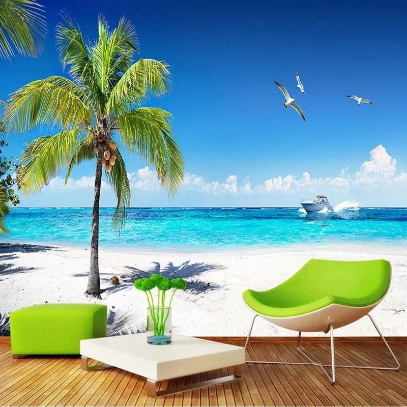 Обои 3D Морской пейзаж Кокосовая пальма Пляж Настенная роспись Гостиная Тема Отель Фреска 200 cm(W) x 140 cm(H)
Обои 3D Морской пейзаж Кокосовая пальма Пляж Настенная роспись Гостиная Тема Отель Фреска 200 cm(W) x 140 cm(H)