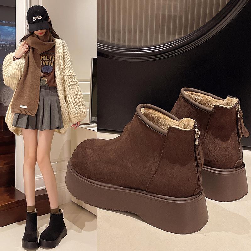 British style thick-soled cigarette boots women s 2025 autumn and winter new velvet suede Martin boots short thin boots short boots 38 темно-коричневого кольору
British style thick-soled cigarette boots women s 2025 autumn and winter new velvet suede Martin boots short thin boots short boots 38 темно-коричневого кольору