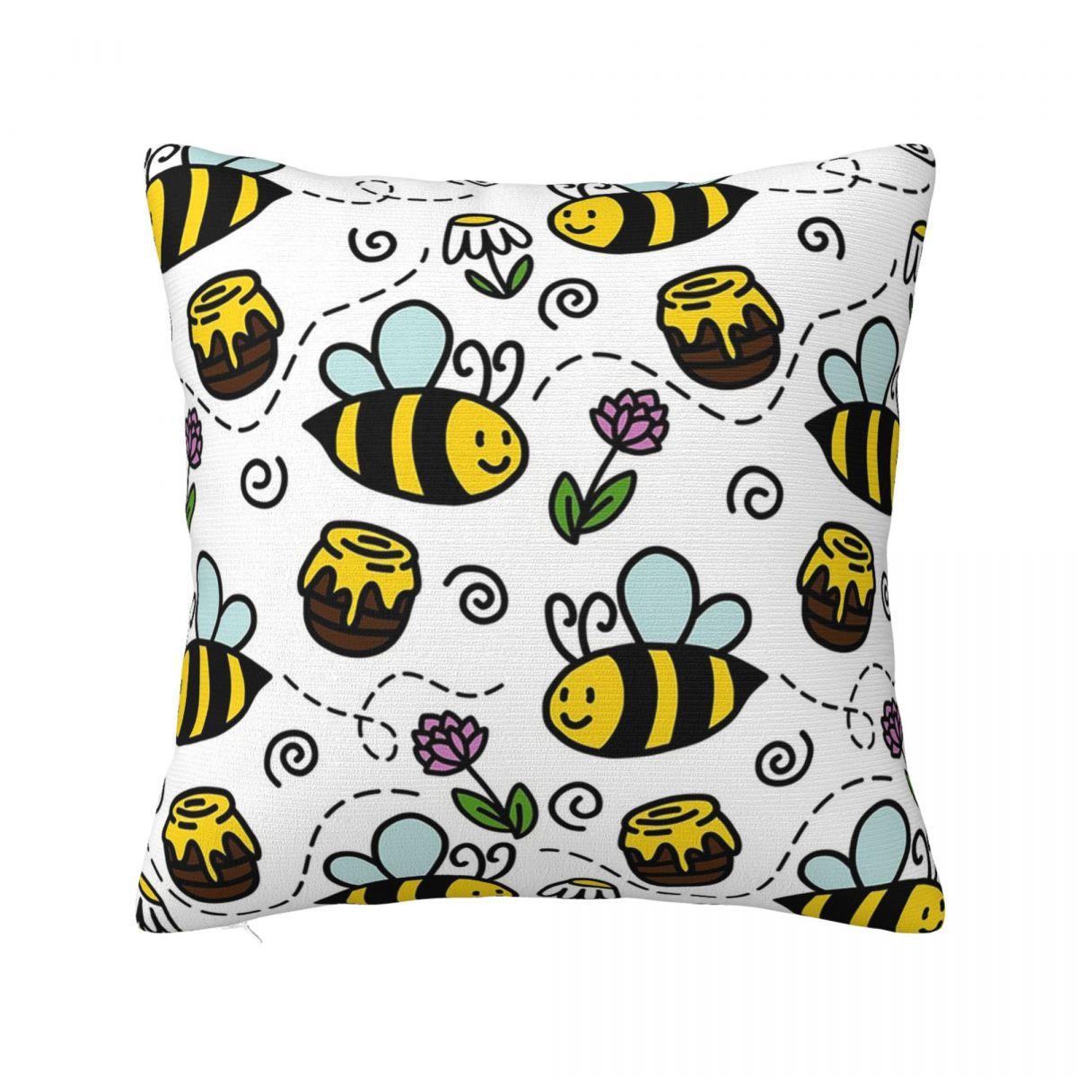 Bumble Bee With Honeycomb And Flowers Square Pillowcase Cushion Cover Pillow Case Throw Pillow Cover for Home Sofa Living Room 12x12Inch
Bumble Bee With Honeycomb And Flowers Square Pillowcase Cushion Cover Pillow Case Throw Pillow Cover for Home Sofa Living Room 12x12Inch