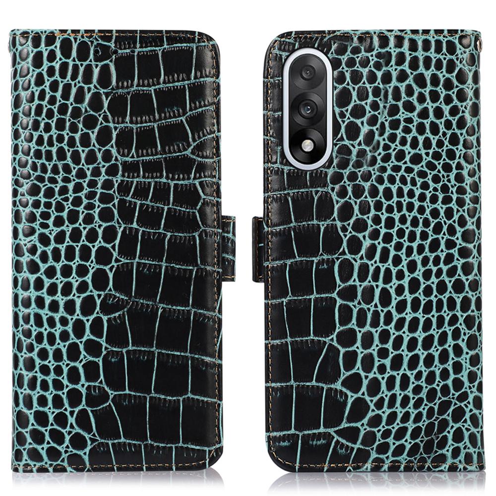 For OnePlus Ace 5 Ultra 5G/Nord 5 5G Case RFID Blocking Wallet Crocodile Texture Genuine Cow Leather Phone Cover Green
For OnePlus Ace 5 Ultra 5G/Nord 5 5G Case RFID Blocking Wallet Crocodile Texture Genuine Cow Leather Phone Cover Green
