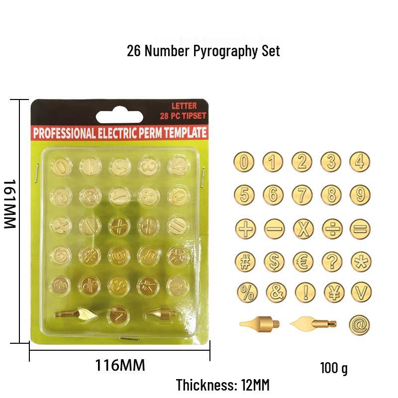 56-Piece Uppercase & Lowercase Letter Pyrography Tip Set with Adjustable Temperature Electric Soldering Iron
56-Piece Uppercase & Lowercase Letter Pyrography Tip Set with Adjustable Temperature Electric Soldering Iron