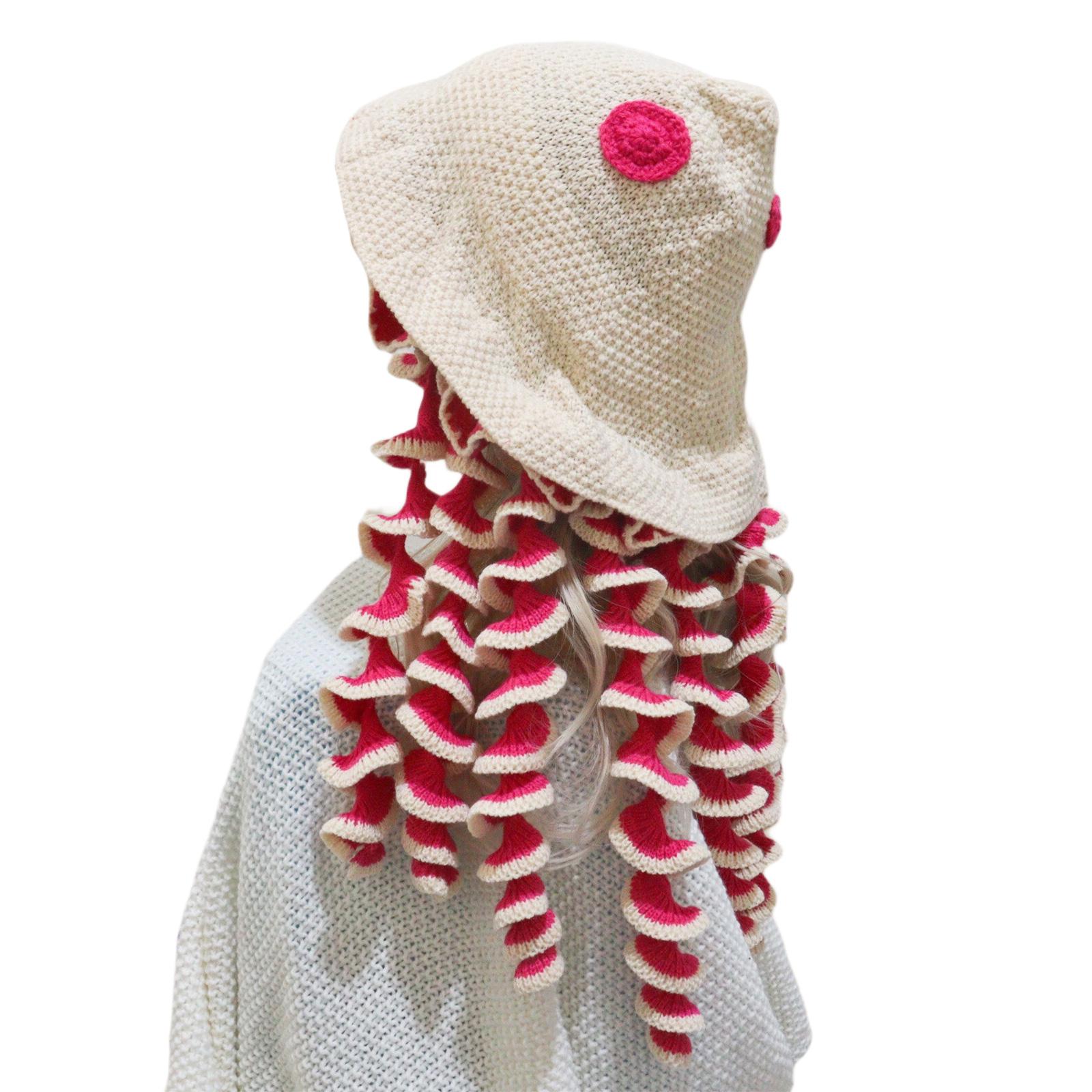 Женская шляпа-ведро «Медуза», мягкая и дышащая шляпа-рыбака, ветрозащитная вязаная шапка для повседневной носки и путешествий на открытом воздухе 1
Женская шляпа-ведро «Медуза», мягкая и дышащая шляпа-рыбака, ветрозащитная вязаная шапка для повседневной носки и путешествий на открытом воздухе 1