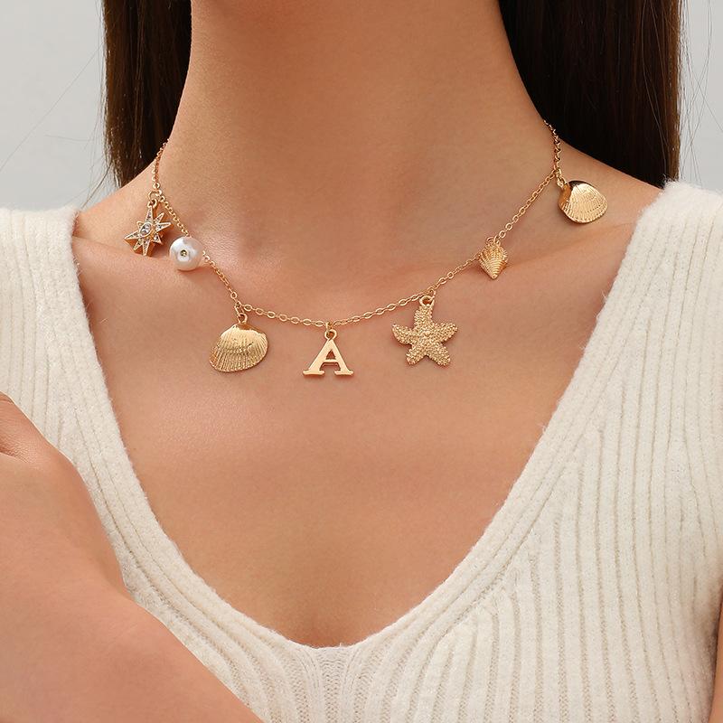 Popular fashion versatile marine style necklace multi-element pearl shell light luxury women s necklace
Popular fashion versatile marine style necklace multi-element pearl shell light luxury women s necklace