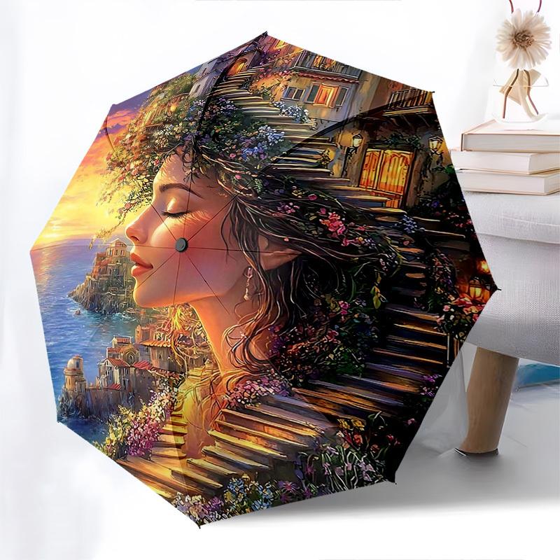 1pc Floral Fantasy: Automatic Folding Umbrella, Portable 3-Fold Design with Iron Frame, Perfect for Outdoor Use, Festive Gifts, Travelers & Daily Use.
1pc Floral Fantasy: Automatic Folding Umbrella, Portable 3-Fold Design with Iron Frame, Perfect for Outdoor Use, Festive Gifts, Travelers & Daily Use.