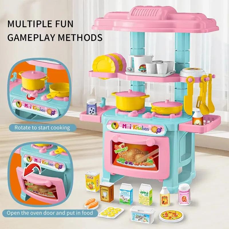 Mini Kitchen Counter Play Set DIY Simulated Cooking Food Tableware Play House Role Play Pretend Game Toy Gift Kid Boy Children
Mini Kitchen Counter Play Set DIY Simulated Cooking Food Tableware Play House Role Play Pretend Game Toy Gift Kid Boy Children