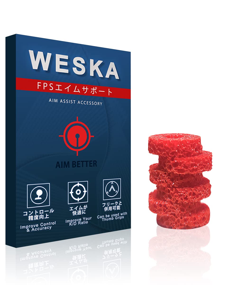 Weska Aim Assist Ring Hard FPS Operability Enhancement Ring EPDM Stick Sponge for PS5 PS4 Switch Controller Set of 6 (Berry Soft)
Weska Aim Assist Ring Hard FPS Operability Enhancement Ring EPDM Stick Sponge for PS5 PS4 Switch Controller Set of 6 (Berry Soft)