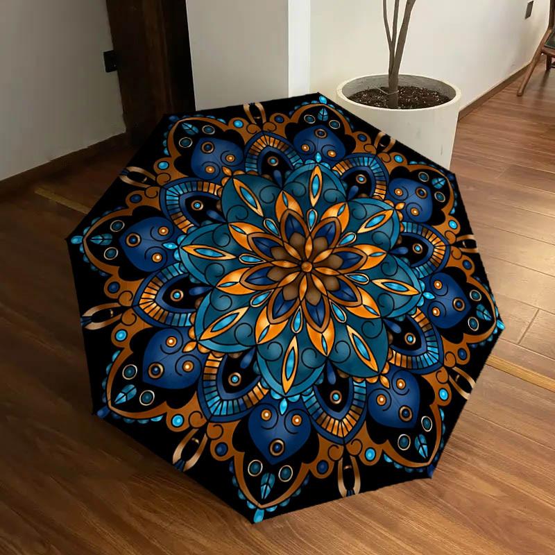 1pc Mandala Artwork Automatic Umbrella Durable Iron Frame & Plastic Handle, Gift for Men & Women, Sturdy Construction yy250905162
1pc Mandala Artwork Automatic Umbrella Durable Iron Frame & Plastic Handle, Gift for Men & Women, Sturdy Construction yy250905162