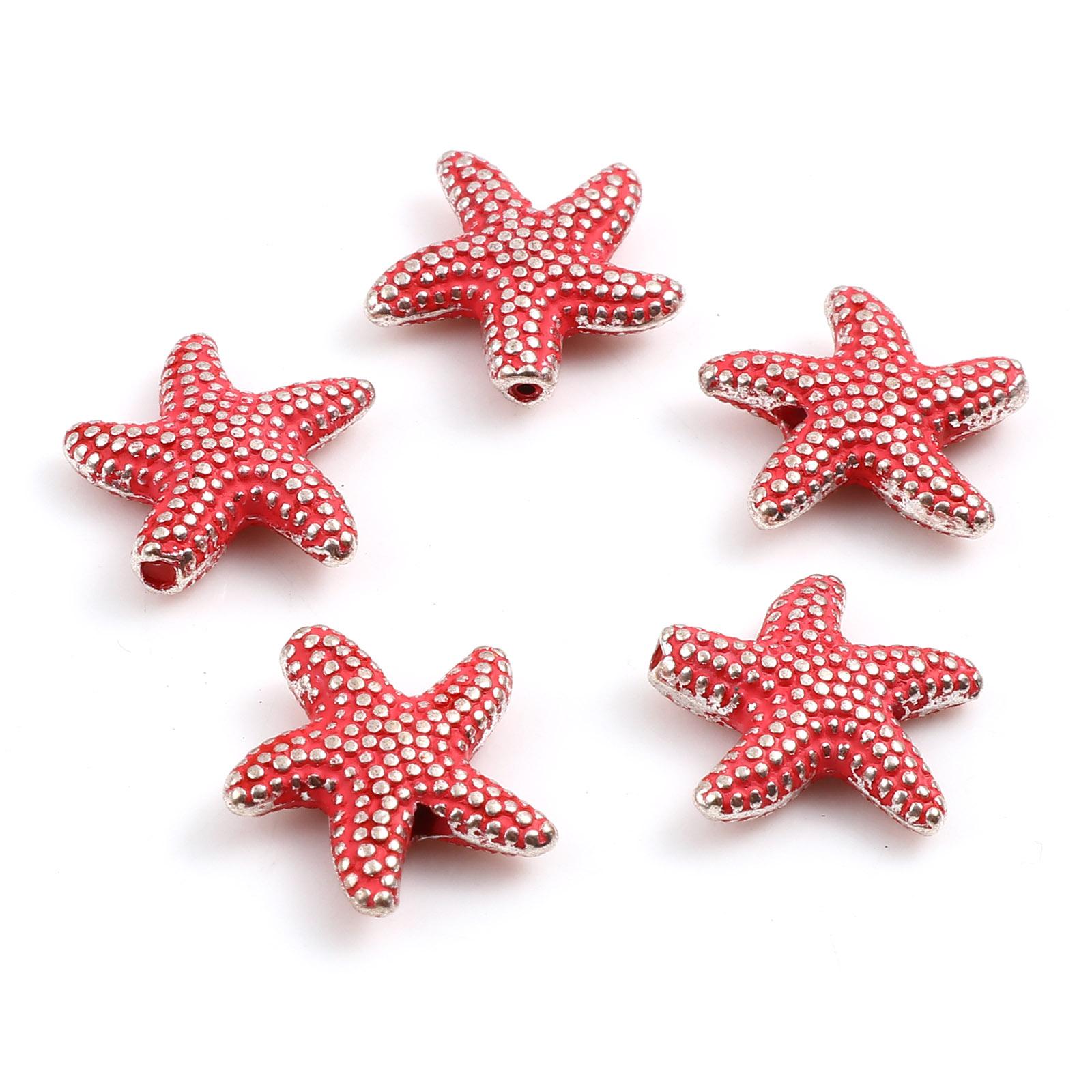20 PCs Ocean Jewelry Spacer Beads Star Fish Multicolor Beads for DIY Summer Beach Anklet Jewelry 14mm x 13.5mm,Hole:Approx 1.3mm красный
20 PCs Ocean Jewelry Spacer Beads Star Fish Multicolor Beads for DIY Summer Beach Anklet Jewelry 14mm x 13.5mm,Hole:Approx 1.3mm красный