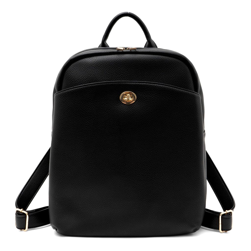 VITAFELICE 8-Pocket Square Backpack for Women, sib-20043p (Black)
VITAFELICE 8-Pocket Square Backpack for Women, sib-20043p (Black)