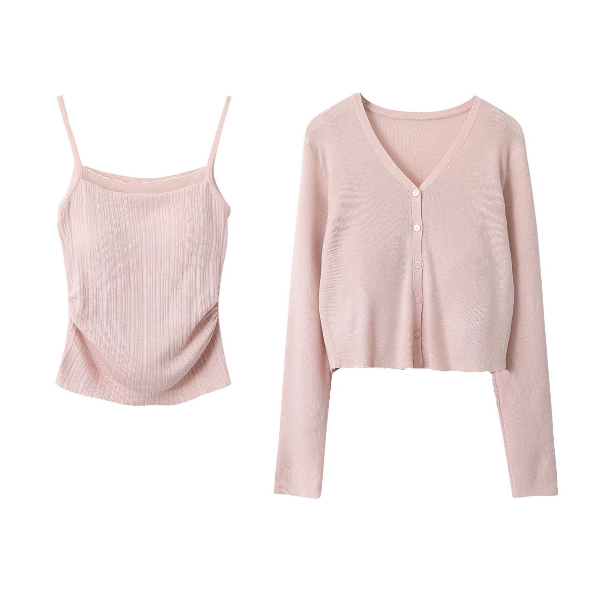 Oufan Women s White Knit Cardigan and Camisole Set - Elegant, Long-Sleeved Spring Style One Size
Oufan Women s White Knit Cardigan and Camisole Set - Elegant, Long-Sleeved Spring Style One Size