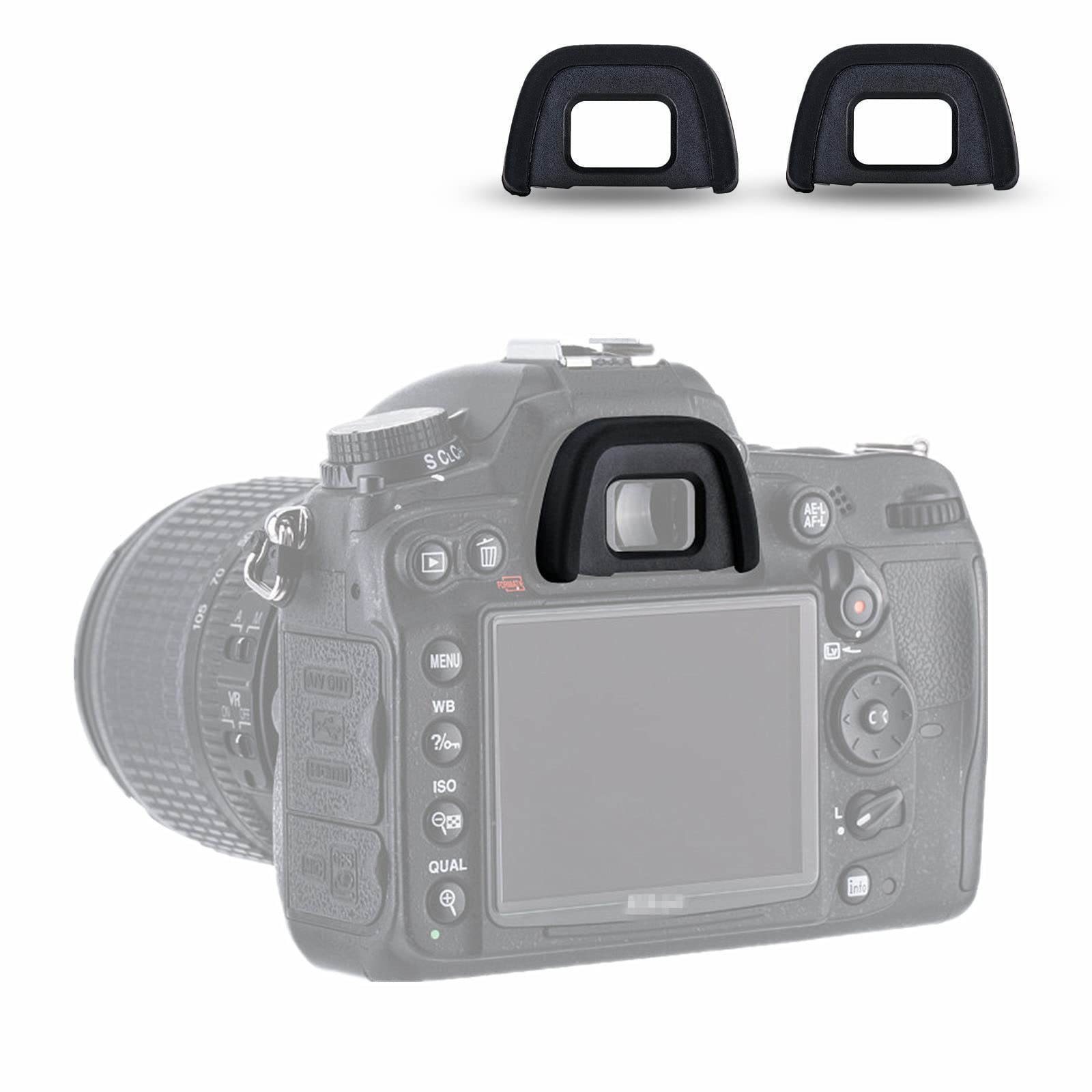 Set of 2 JJC and Eyecups for Nikon and D5000 Compatible with and DK-21 DK-23 D750, D610, D600, D7200, D7100, D7000, D90, D80, D70S, D70, D60, D300,
Set of 2 JJC and Eyecups for Nikon and D5000 Compatible with and DK-21 DK-23 D750, D610, D600, D7200, D7100, D7000, D90, D80, D70S, D70, D60, D300,