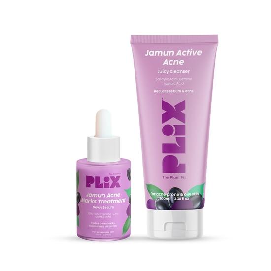 PLIX - THE PLANT FIX Jamun Средство для умывания лица и сыворотка от угревой сыпи(100мл + 30мл) Для борьбы с акне и контроля жирности | Женщины и мужчины
PLIX - THE PLANT FIX Jamun Средство для умывания лица и сыворотка от угревой сыпи(100мл + 30мл) Для борьбы с акне и контроля жирности | Женщины и мужчины