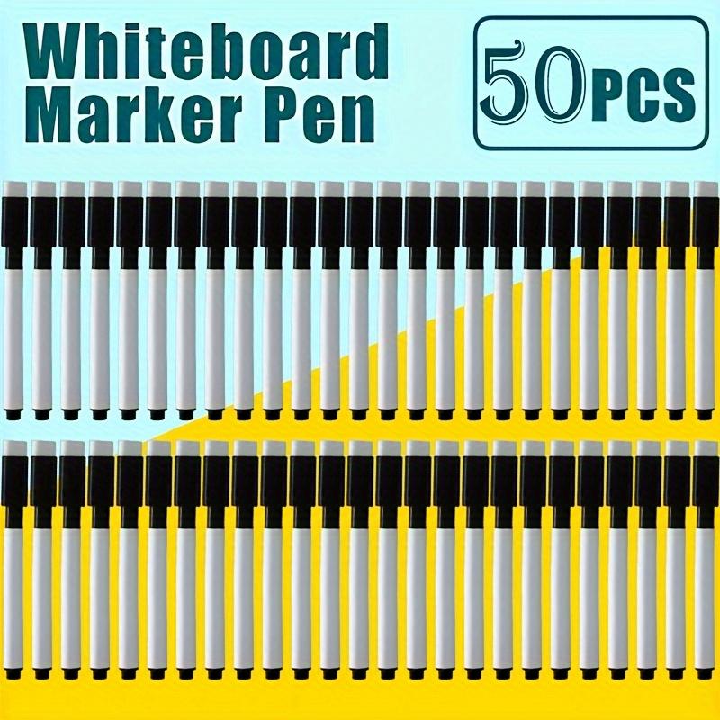 50/100pcs Erasable Whiteboard Markers, High Quality Black Core Whiteboard Markers, Office Teaching Whiteboard Markers with Brush
50/100pcs Erasable Whiteboard Markers, High Quality Black Core Whiteboard Markers, Office Teaching Whiteboard Markers with Brush