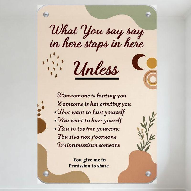 What You Say Stays in Here Unless Metal Tin Sign with Quotes & Decorative Elements for Home Bar Man Cave Office Wall Art Decor 20x30cm(7.8x11.8inch)
What You Say Stays in Here Unless Metal Tin Sign with Quotes & Decorative Elements for Home Bar Man Cave Office Wall Art Decor 20x30cm(7.8x11.8inch)